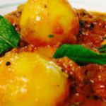 Egg & Potato Curry (Aloo Konir Dom)